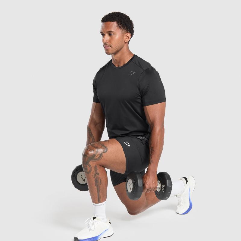 Men's Quick-drying Fitness Polyester Top T-shirt Shark Clothing Comfortable Breathable Sports Fitness Wear T-Shirts Men’s