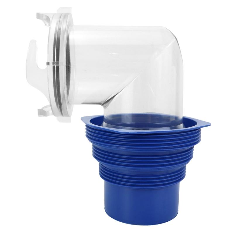Transparent Motorhome Waste Water Adapter 90 Degree Rotation Design Anti Backflow For Camping Vehicle Drain Management
