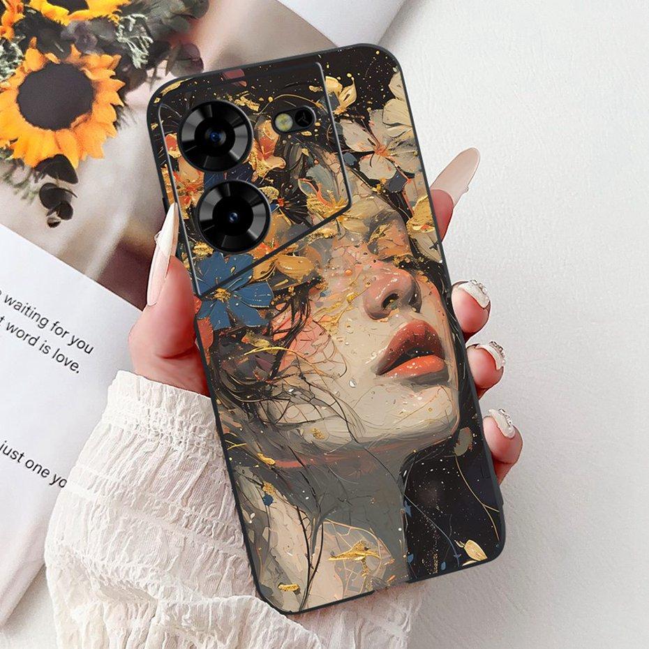 Fashion Painting Case For Tecno Pova 5 5Pro LH7n LH8n Soft Silicone TPU Phone Cases For Tecno Pova 5 Pro Pova5 Covers Bumpers