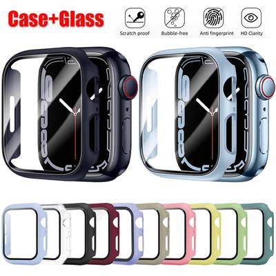 Case for Apple Watch 46mm 42mm 49mm 45mm 41mm 44mm 40mm PC Bumper Anti-fall Protective Sleeve iWatch Series 11 10 Ultra 9 8 7 SE