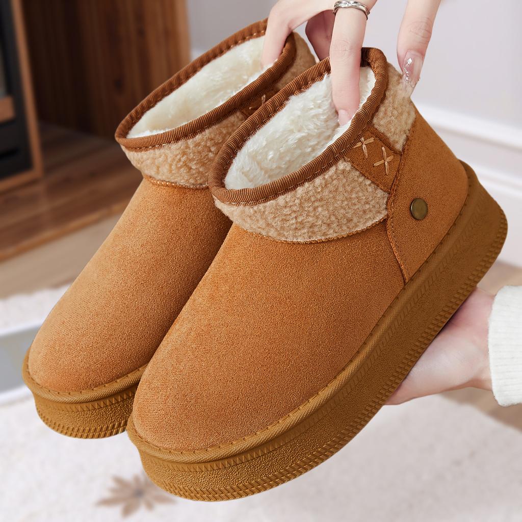 Cotton shoes women's high-top snow boots versatile boots women's fashion women's boots cold-proof and warm women's boots piled thickened cotton boots
