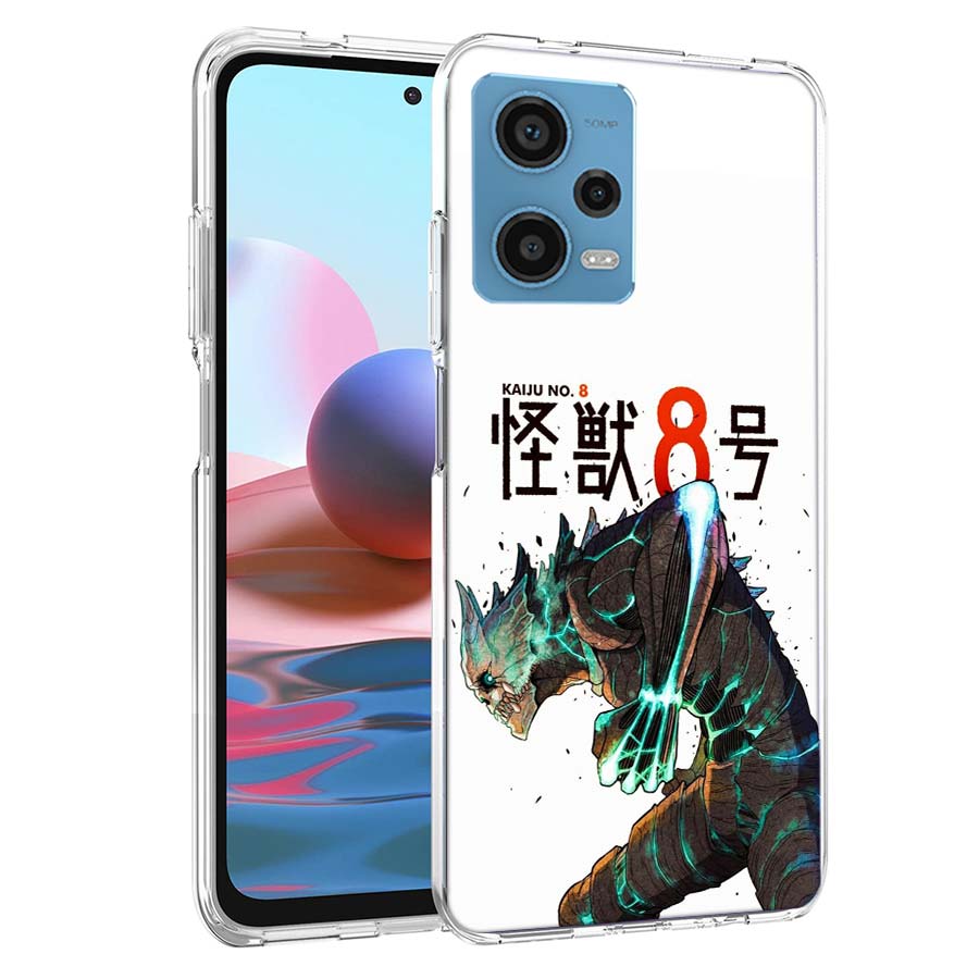 

Кайдзю Нет. 8 Аниме чехол для телефона для Redmi Note 13 12 14 15 Pro Plus 13R 11 11T 11E 11S 10 Pro 10S 9 9S Чехол Мобильный Прозрачный ТПУ Capa Ca Redmi 13