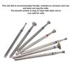 Nail Drill Bits Set Professional Electric Nail Grinding Burr Cutters for Pedicure Manicure Nail Art Tools Silver 7Pcs