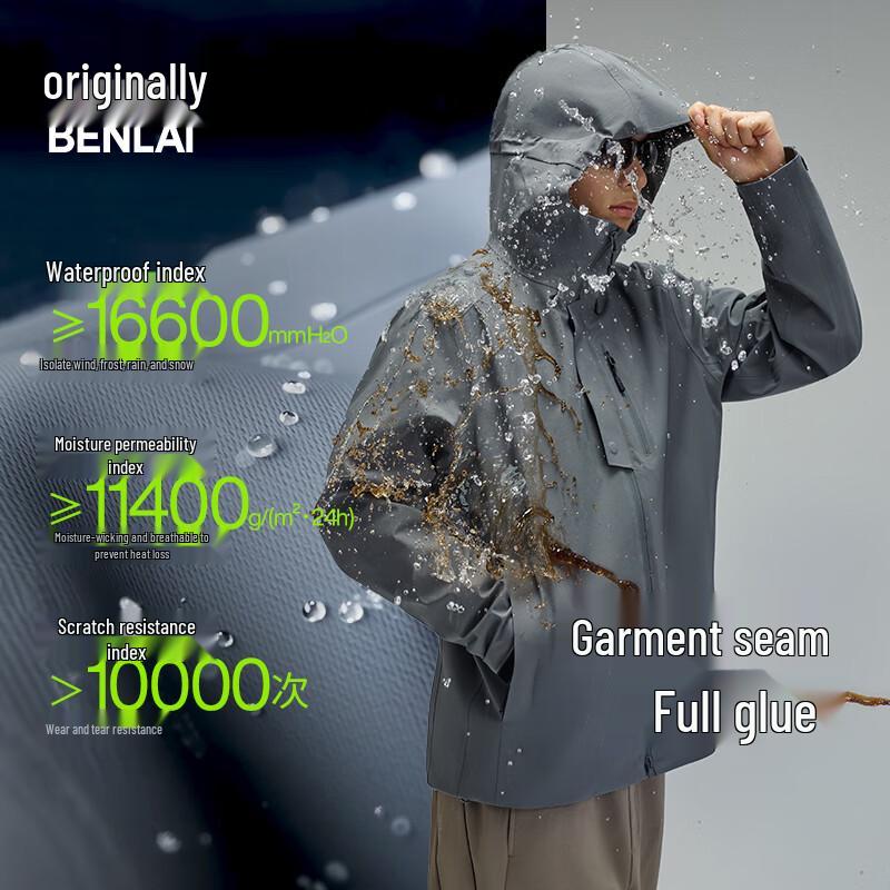 

BENLAI Men s 3-in-1 Waterproof Outdoor Jacket XL