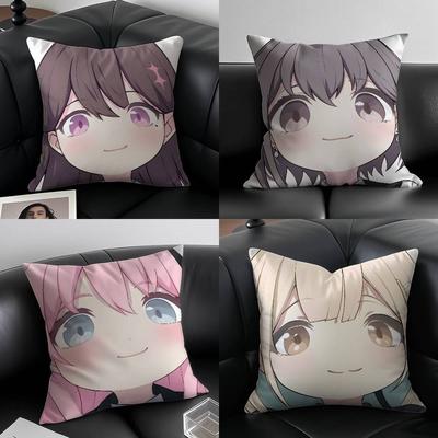 Kreskówka BanG Dream Its MyGO-Urocza poszewka na poduszkę Poszewka na poduszkę przeciw roztoczom Niewidoczny zamek jedwabisty krótki plusz Pokrowiec na poduszkę do sofy