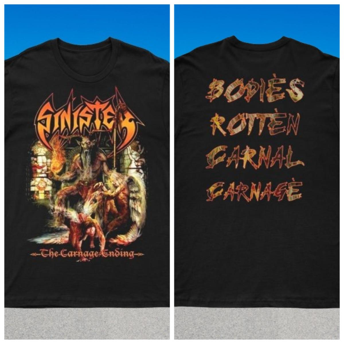 2025 New THE CARNAGE ENDING Print Unisex Street Fashion Trend Short Sleeved Pure Cotton Round 4XL