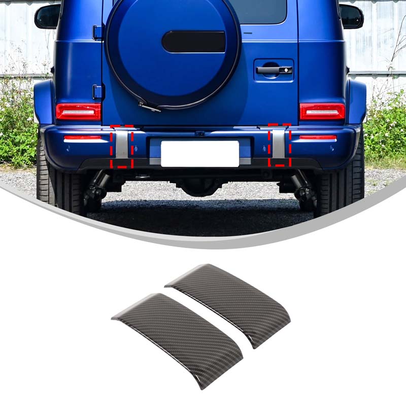 

ABS Carbon Fiber/Glossy black For Mercedes Benz G Class W465 2026 Car Front Rear Bumper Trim Cover Car Accessories