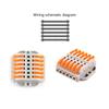 Cable Connector Orange Mini Quick Connector Universal Compact Cable Connector Household Wire Terminal Connector