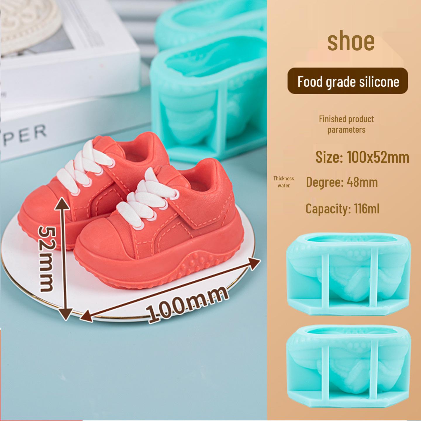 Shoe-Shaped Silicone Mold for Chocolate Cake & Dessert