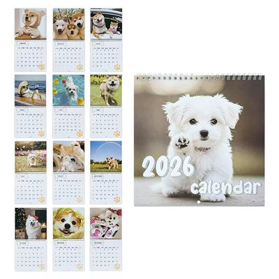 Calendario da parete 2026 Calendario da parete Cani divertenti Gen. 2026 - Dicembre. 2026 Agenda Mensile Regali Scherzosi