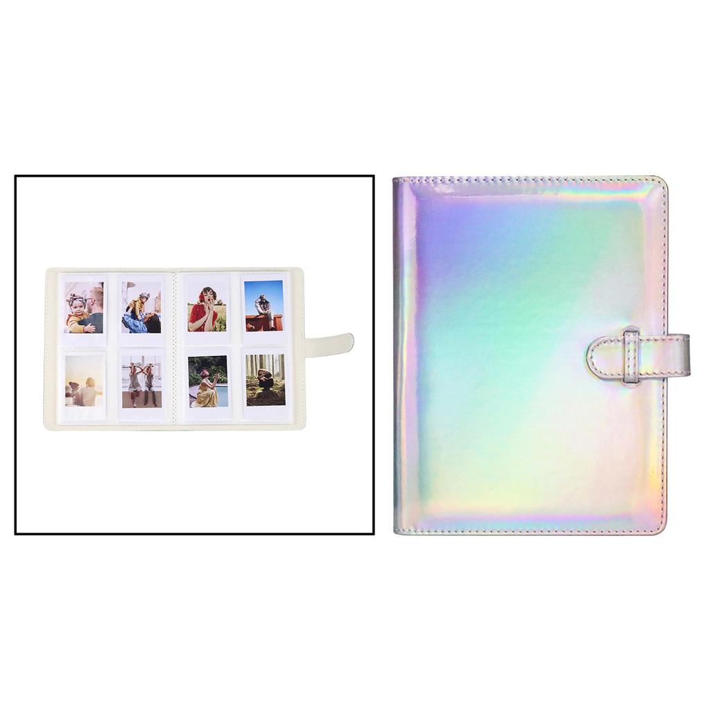 Tragbares Mini-Fotoalbum aus PU-Leder mit 128 Fächern für Instax Mini