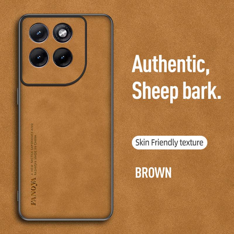 Retro Leather Skin Feel Case For Motorola Edge 70 Fusion Edge70Fusion G Shockproof Matte Silicone Soft Case Cover