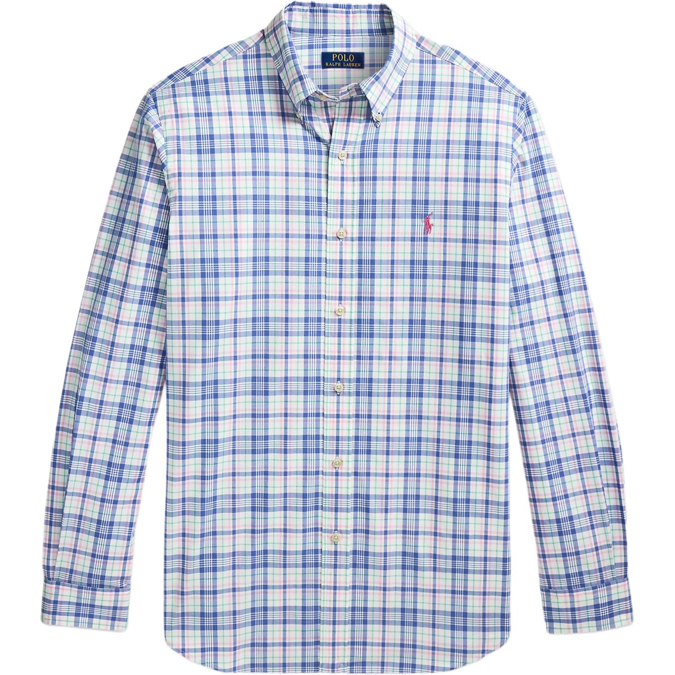 

Polo Ralph Lauren Классическая клетчатая рубашка из эластичного хлопка Мужские рубашки 710966424-012 S