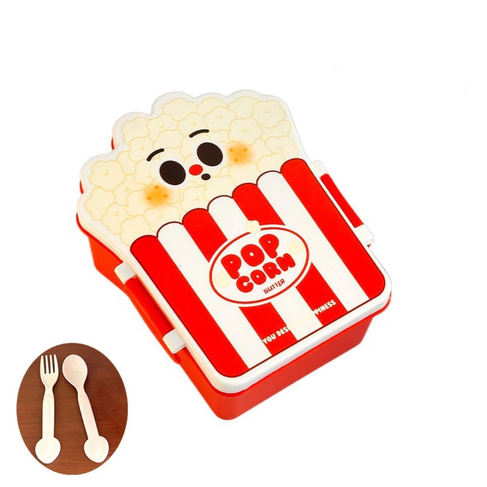 Microwaveable Student Lunch Boxes with Tableware Food Storage Container Hamburger Lunch Box  Worker