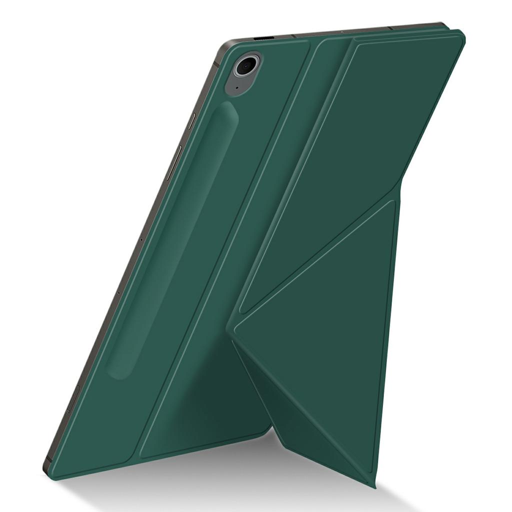 For Samsung Galaxy Tab S10 FE+ Case Origami Stand PU Leather Magnetic Tablet Cover