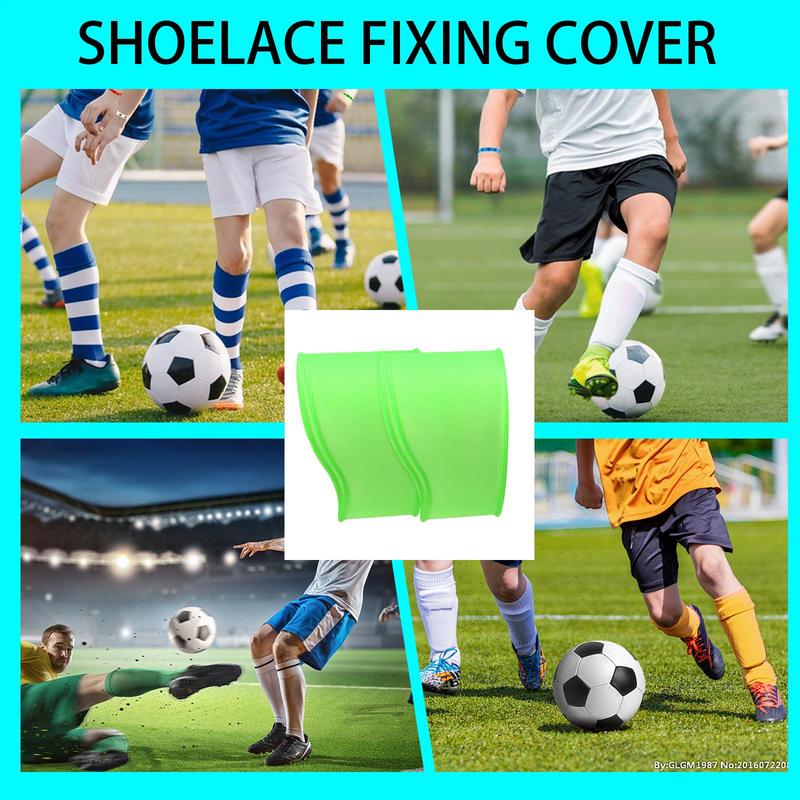 Soccer Lace Bands Youth Soccer Cleat Lace Cover Silicone Shoelaces Covers Sports Accessory for Football Baseball Shoes