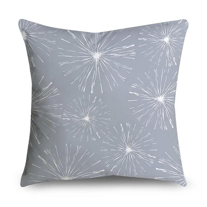 Simple Grey Pattern Decorative Pillowcase Bedding Home Decor Cushion Pillowcase