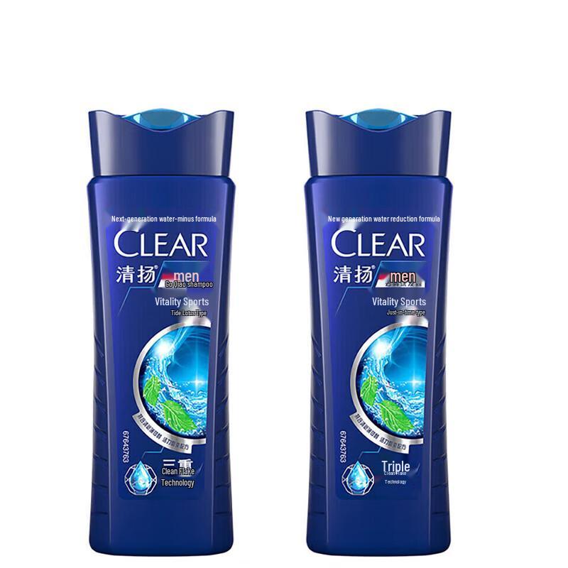 Clear Men Anti-Dandruff Icy Mint Shampoo Twin Pack