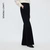 LANGZI Fashion Flared Wool Blend Suit Pants