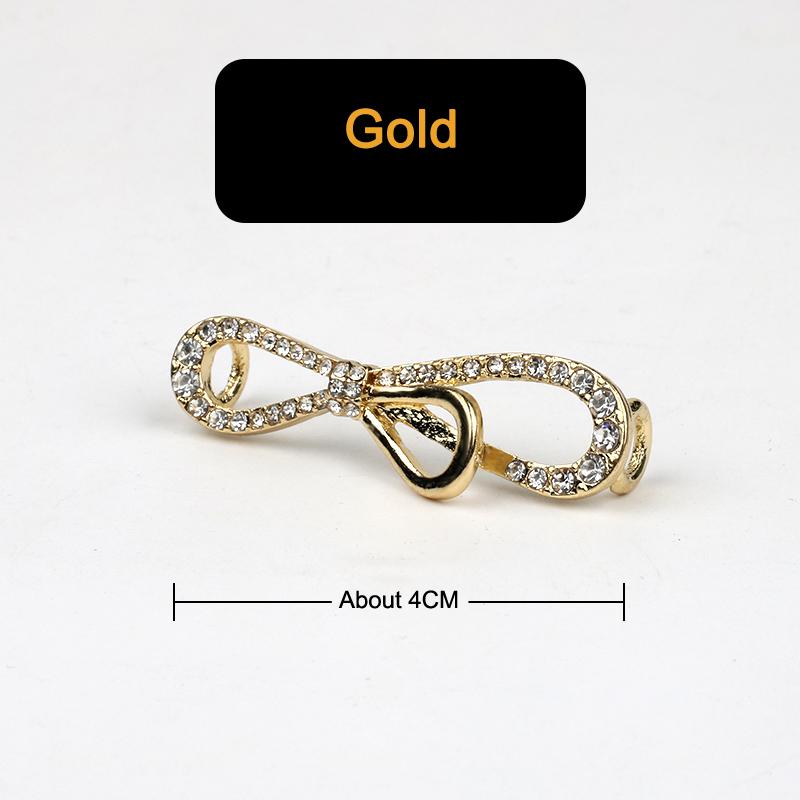 Sneakers Shoelaces Decoration Metal Shoelace Buckle Pearl Shoes Charm Accessories Shiny Rhinestones Women Shoe laces Decorative