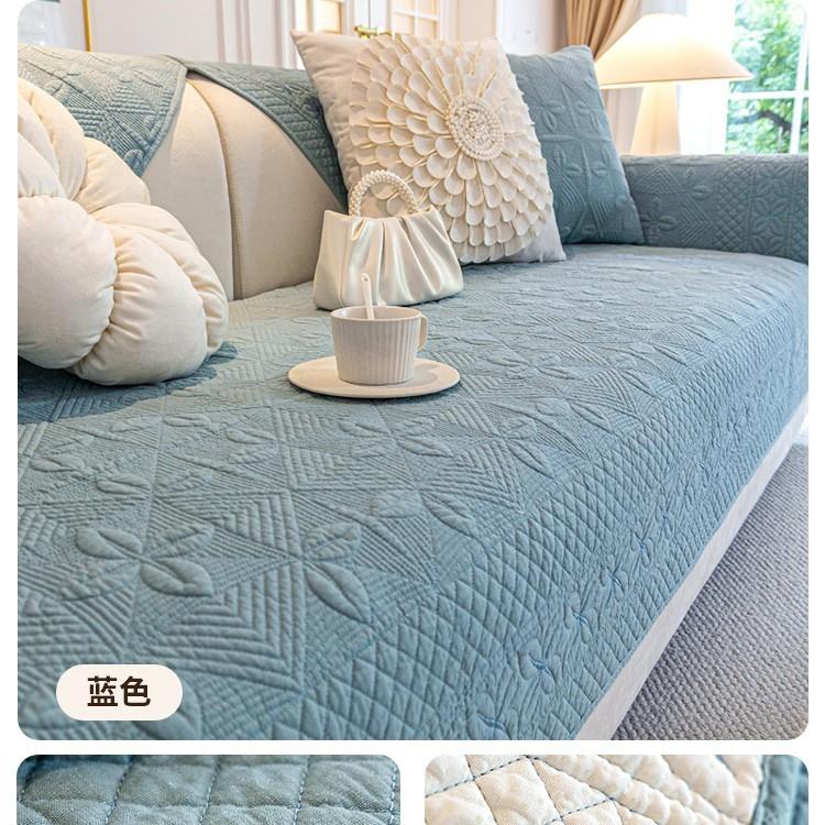 Pure Cotton Sofa Cushion, Cotton Fabric, Universal In All Seasons, Non-Slip Seat Cushion, Light Luxury Sofa Cover, New Cover