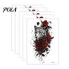 5 Sheets Tattoo Stickers, Skin-Friendly Temporary Tattoos for Adults And Kids, Easy To Apply Hypoallergenic Non-Irritating Body Art for Events And