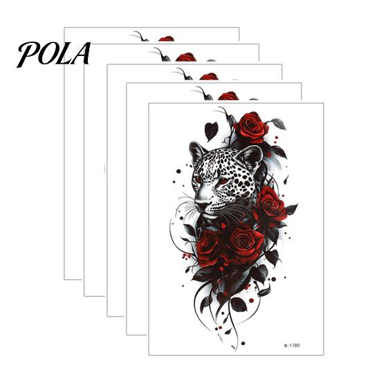 5 Sheets Tattoo Stickers, Skin-Friendly Temporary Tattoos for Adults And Kids, Easy To Apply Hypoallergenic Non-Irritating Body Art for Events And