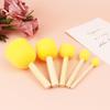Wooden Handle Sponge Paintbrush Set for Kids - Finger Stamps & Multiple Specifications