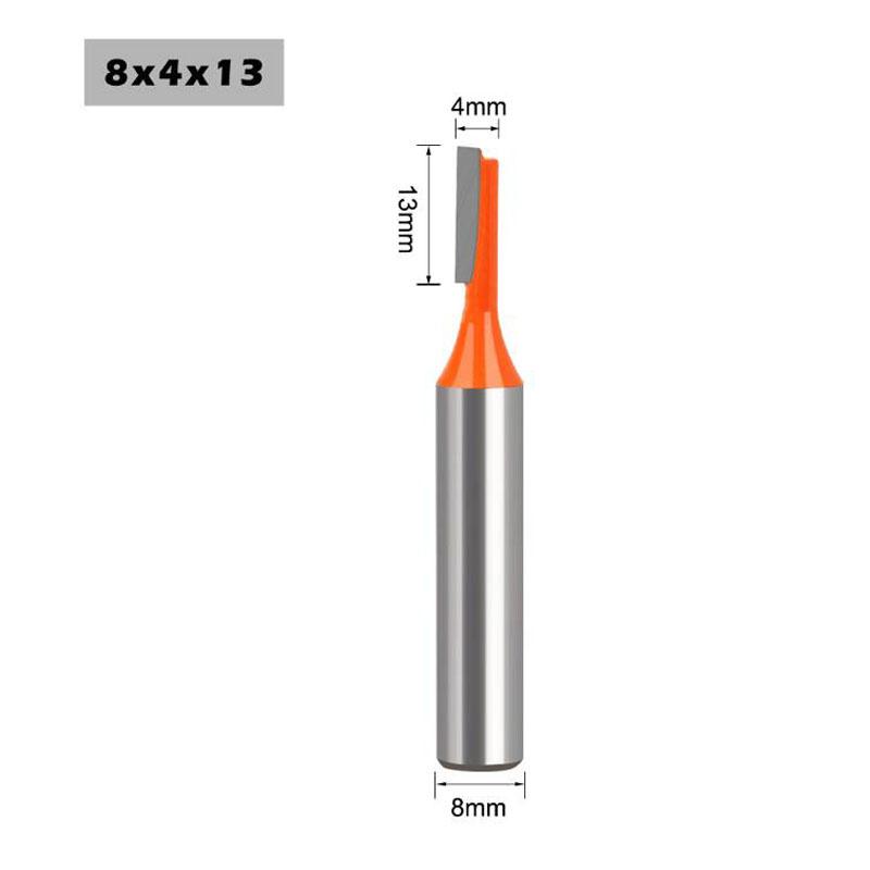 

1/3 шт., 8 мм, хвостовик, одна флейта, прямая фреза, карбид вольфрама, фреза по дереву, инструмент для работы по дереву 8*4*12 красный