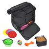 Dog Bag Pet Outing Box Travel Portable Food Storage Bucke, Outdoor Cat and Dog Supplies Storage Bag Snack Bag