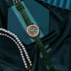 Fashion Casual Leather Light Luxury Diamond Non-Waterproof Quartz Women'S Watch