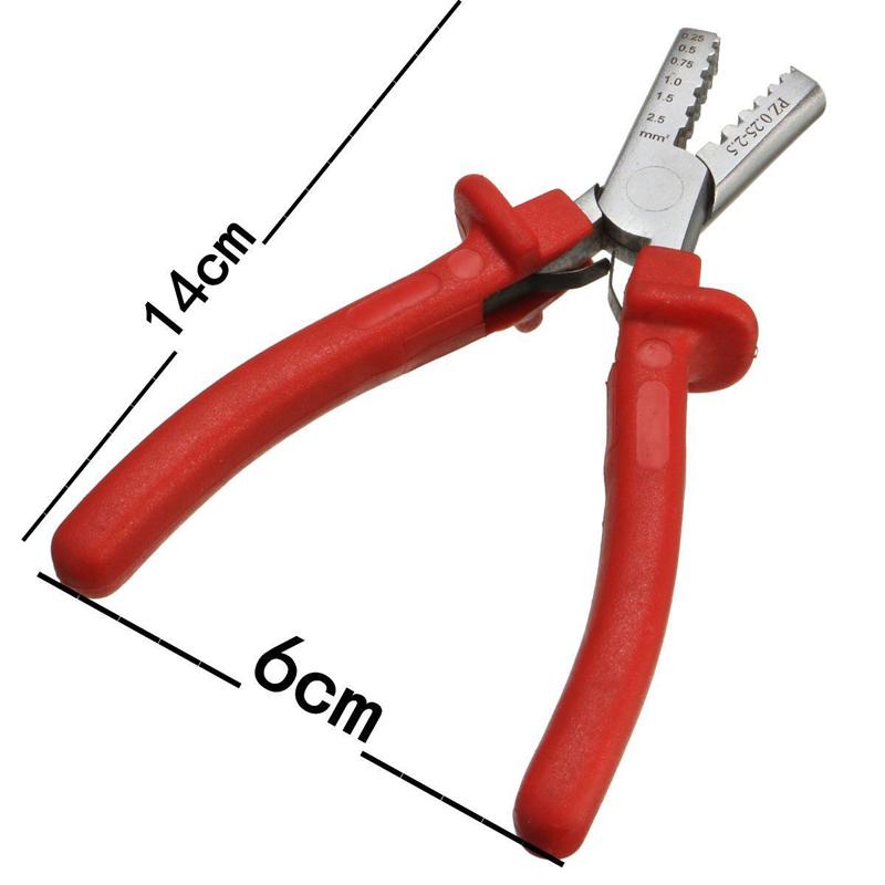 Mini Small Cable End-Sleeves Ferrules Crimping Tool Crimper plier 0.25-2.5mm²