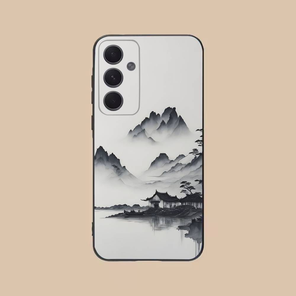 

By The Mountainside Phone Case For Samsung S25,24,21,22,23,20,S30,Ultra,Plus,Fe,Lite,Note,5G Black Cover SamsungS21FE
