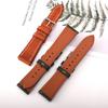 Genuine Cowhide Leather Watch Strap Universal Plain Watch Belt Women Men Smart Watch Band 20mm 24mm