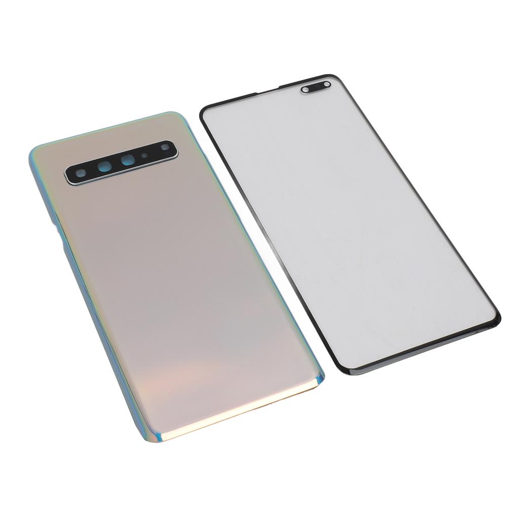 Back Glass Replacement and Front Outer Lens Glass Screen with Camera Lens Tape Parts Repair Tools for S10 5G