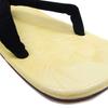 [Kyouetsu] Men's Geta Sandals with High Milon Straps (S (25cm), Black)
