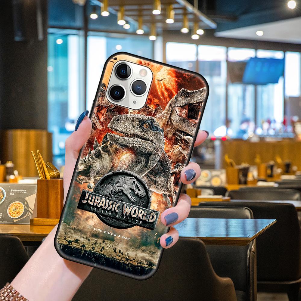 

Чехол для телефона Apple IPhone 13 12 11 Mini Pro MAX SE X XS XR 8 7 6 S Plus черный чехол Prime 3D Coque динозавр Парк Юрского периода iPhone 6 ( 6S ) Plus