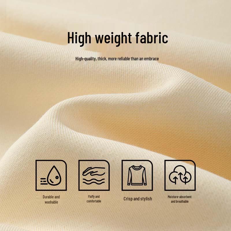 Pánská mikina Jeanswest amerického stylu z těžké bavlny s kulatým výstřihem