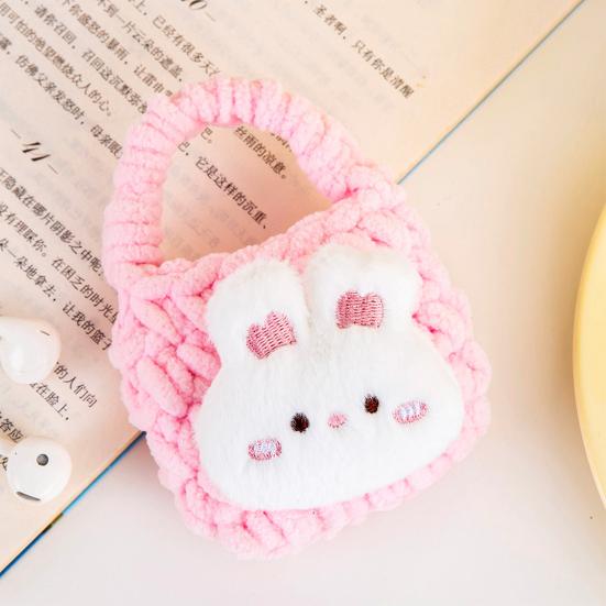 Crochet Animal Coin Purse Handmade Knitting Earphone Lipstick Keys Storage Bag Women Girls Small Handbag Pouch Birthday Holiday Gift