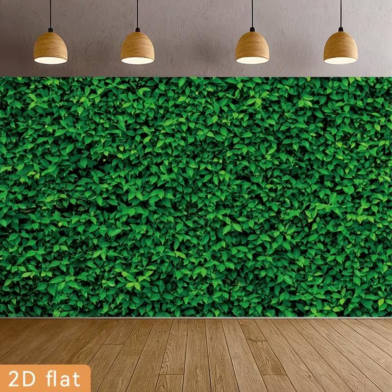 

2D Green Leaf Backdrop, Nature Greenery Wall Photography Background for Party Decor 47.2x31.5inch/120*80cm