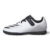 Adidas X Ghosted .4 H&L TF Comfortable Lace-Up Fashionable Versatile Breathable Low-Top Soccer Shoes Kids Soccer Shoes White Black Gray FW9573