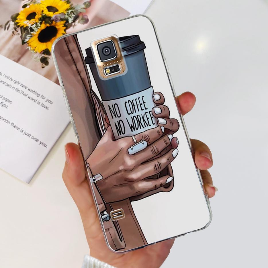 For Samsung Galaxy S5 Case SM-G900F G900I G900M Stylish Painted Cover Soft Silicone Phone Case For Samsung S5 S 5 GalaxyS5 Shell