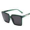 Rectangle Oversized Sunglasses Women Men Designer Transparent Gradient UV400 Big Frame Sun Glasses Eyewear