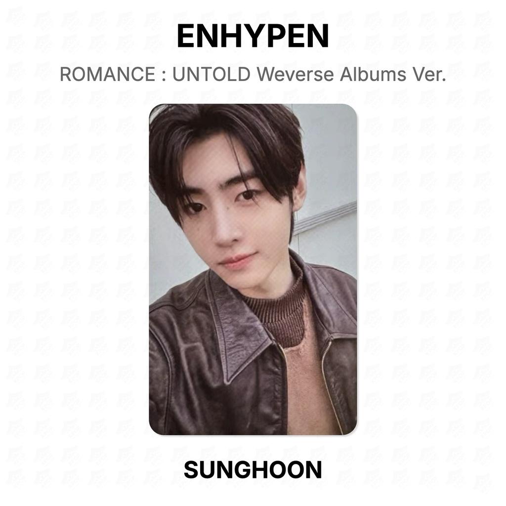 ENHYPEN ROMANTIK : UNTOLD Weverse Alben Version. Offizielle Fotokarte