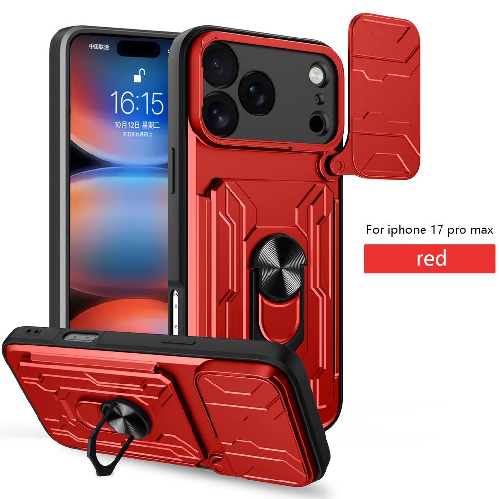 Applicable To iPhone17ProMax Lijia Mobile Phone Case Apple 16Pro Card 15 Bracket 14 Anti-drop X Protective Case
