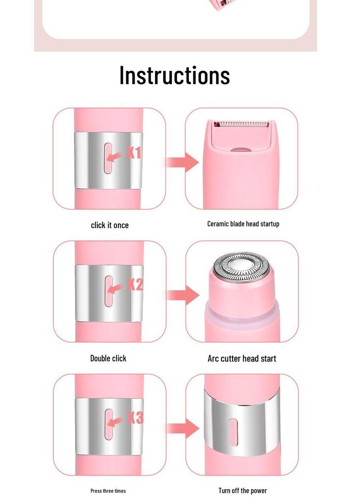 Women's Electric Epilator & Shaver - Full Body Hair Removal Razor
