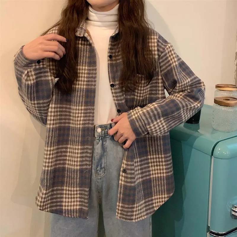 Shirt for Women    Oversize Cotton Loose Blouse Casual Long Sleeve Pullover Soft Loose Shirt Top