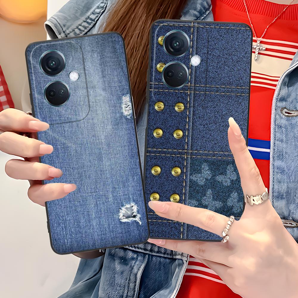 Jeans Texture Mobile Phone Case for OPPO Find X9 X8 X7 X6 X5 X3 X2 Plus S Pro Ultra Lite Colorful Printing Cover Luxury Cover