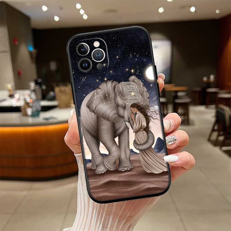 RE5 Animal Elephant New High-End Shell Phone Case for OPPO A3 Pro A72 A74 A76 A77 A77S A78 A79 A94 A95 A18 A40M A58