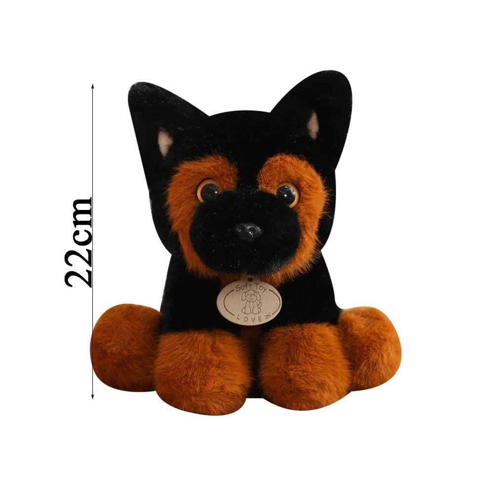 Fluffy Sitting Little Wolf Dog Plush Toys Soft Lovely Companion Pets  Children Birthday Gift